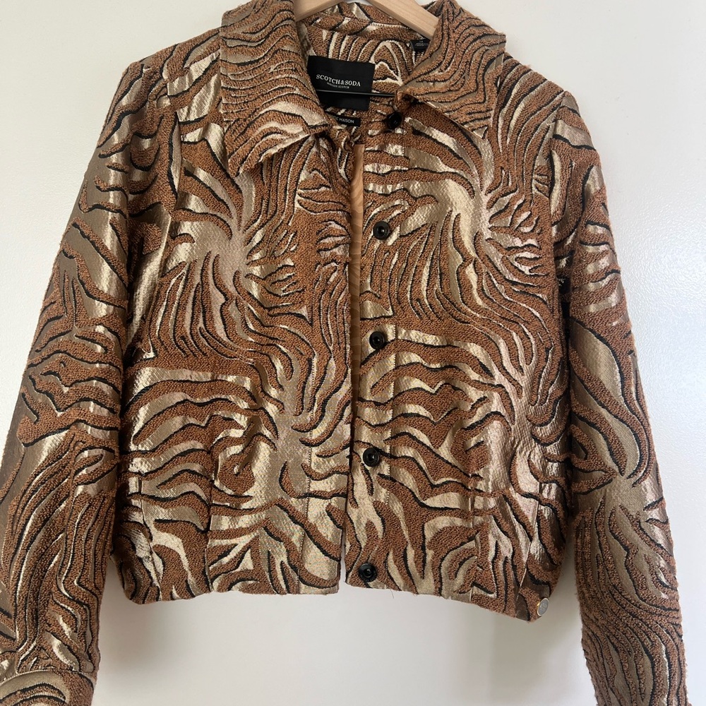 Scotch & Soda Textured Jacquard Jacket Size M